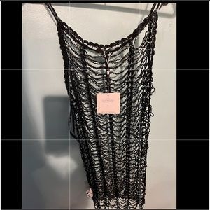 Missguided beaded crochet cover up